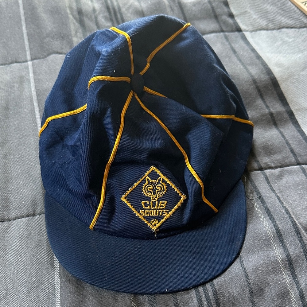 Vintage 1960’s Cub Scouts Blue and Yellow Cap